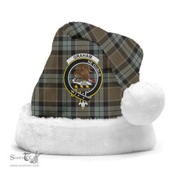 Scottish Graham of Menteith Weathered Clan Tartan Crest Plaid Christmas Hat Scottish Plaid - Tartan Plaid - ScotsTee