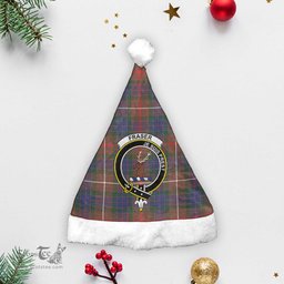 Scottish Fraser (of Lovat) Hunting Modern Clan Tartan Crest Plaid Christmas Hat Scottish Plaid - Tartan Plaid - ScotsTee