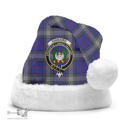 Scottish Kinnaird Clan Tartan Crest Plaid Christmas Hat Scottish Plaid - Tartan Plaid - ScotsTee