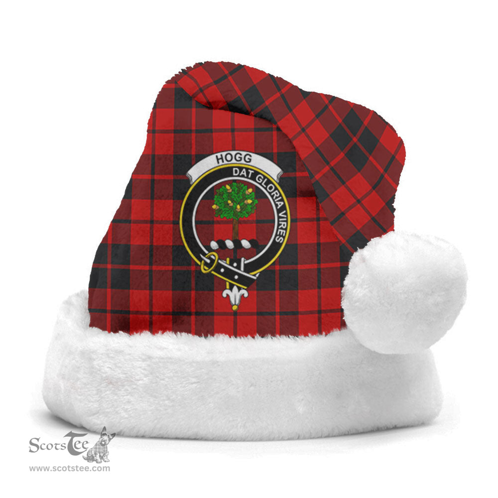 Scottish Hogg Clan Tartan Crest Plaid Christmas Hat Scottish Plaid - Tartan Plaid - ScotsTee