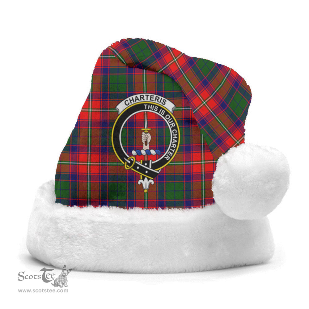 Scottish Charteris (Earl of Wemyss) Clan Tartan Crest Plaid Christmas Hat Scottish Plaid - Tartan Plaid - ScotsTee
