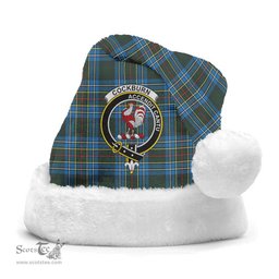 Scottish Cockburn Modern Clan Tartan Crest Plaid Christmas Hat Scottish Plaid - Tartan Plaid - ScotsTee
