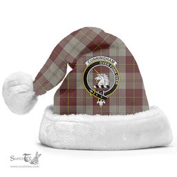 Scottish Cunningham Burgundy Dancers Clan Tartan Crest Plaid Christmas Hat Scottish Plaid - Tartan Plaid - ScotsTee
