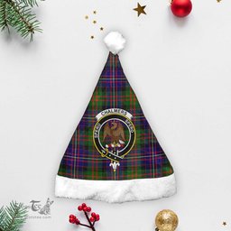 Scottish Chalmers (Balnacraig) Clan Tartan Crest Plaid Christmas Hat Scottish Plaid - Tartan Plaid - ScotsTee