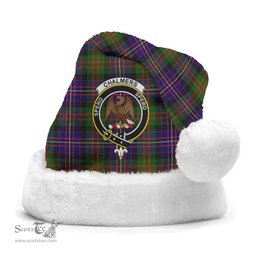 Scottish Chalmers (Balnacraig) Clan Tartan Crest Plaid Christmas Hat Scottish Plaid - Tartan Plaid - ScotsTee