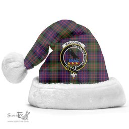 Scottish MacDonnell of Glengarry Modern Clan Tartan Crest Plaid Christmas Hat Scottish Plaid - Tartan Plaid - ScotsTee