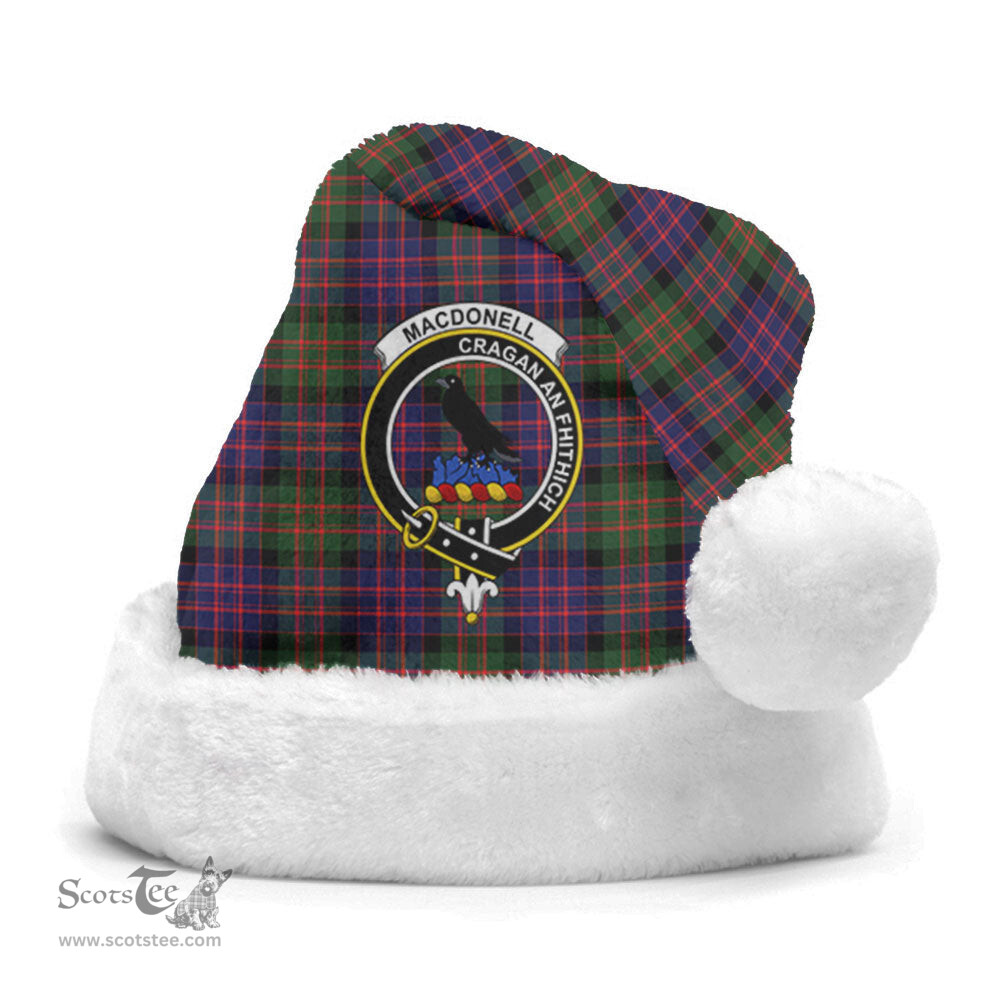 Scottish MacDonnell of Glengarry Modern Clan Tartan Crest Plaid Christmas Hat Scottish Plaid - Tartan Plaid - ScotsTee