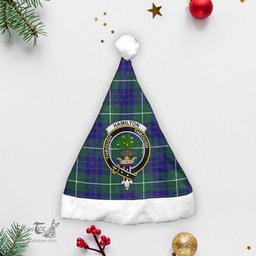 Scottish Hamilton Hunting Modern Clan Tartan Crest Plaid Christmas Hat Scottish Plaid - Tartan Plaid - ScotsTee
