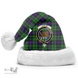 Scottish Leslie Hunting Clan Tartan Crest Plaid Christmas Hat Scottish Plaid - Tartan Plaid - ScotsTee