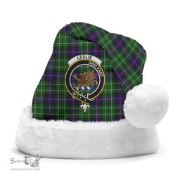 Scottish Leslie Hunting Clan Tartan Crest Plaid Christmas Hat Scottish Plaid - Tartan Plaid - ScotsTee