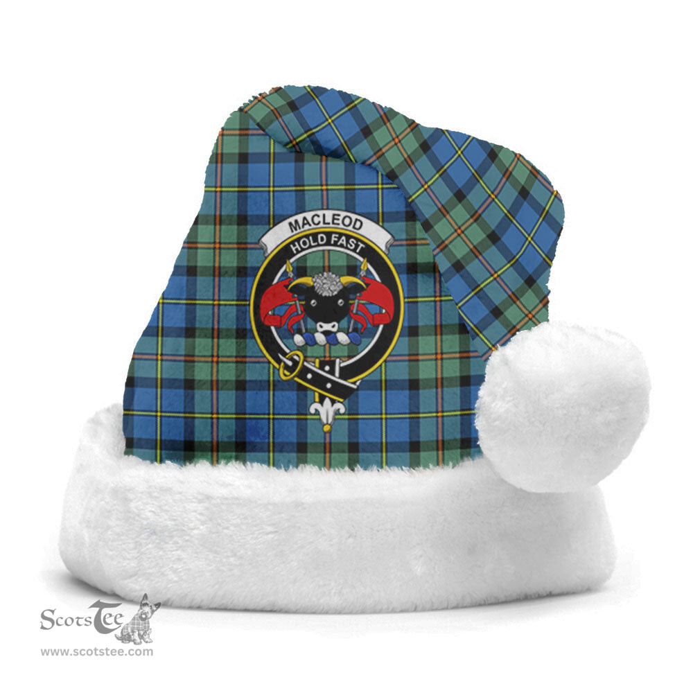 Scottish MacLeod of Harris Ancient Clan Tartan Crest Plaid Christmas Hat Scottish Plaid - Tartan Plaid - ScotsTee