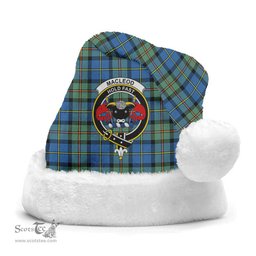 Scottish MacLeod of Harris Ancient Clan Tartan Crest Plaid Christmas Hat Scottish Plaid - Tartan Plaid - ScotsTee