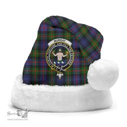 Scottish Murray of Atholl Modern Clan Tartan Crest Plaid Christmas Hat Scottish Plaid - Tartan Plaid - ScotsTee
