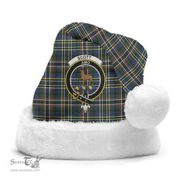 Scottish Scott Green Modern Clan Tartan Crest Plaid Christmas Hat Scottish Plaid - Tartan Plaid - ScotsTee