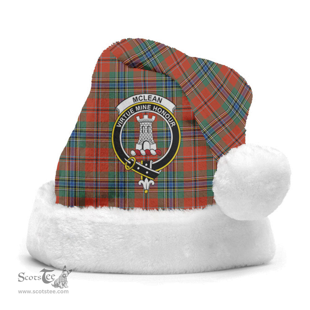 Scottish McLean of Duart Ancient Clan Tartan Crest Plaid Christmas Hat Scottish Plaid - Tartan Plaid - ScotsTee