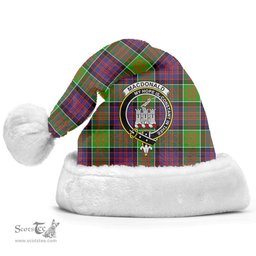Scottish MacDonald (Clan Ranald) Clan Tartan Crest Plaid Christmas Hat Scottish Plaid - Tartan Plaid - ScotsTee