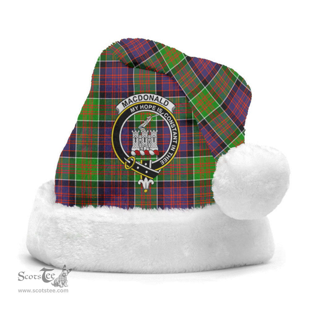 Scottish MacDonald (Clan Ranald) Clan Tartan Crest Plaid Christmas Hat Scottish Plaid - Tartan Plaid - ScotsTee
