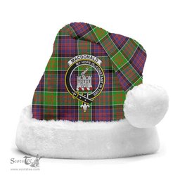 Scottish MacDonald (Clan Ranald) Clan Tartan Crest Plaid Christmas Hat Scottish Plaid - Tartan Plaid - ScotsTee