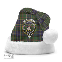 Scottish MacMillan Hunting Modern Clan Tartan Crest Plaid Christmas Hat Scottish Plaid - Tartan Plaid - ScotsTee