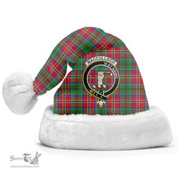 Scottish MacCulloch (McCulloch) Clan Tartan Crest Plaid Christmas Hat Scottish Plaid - Tartan Plaid - ScotsTee