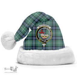 Scottish MacDonald of the Isles Hunting Ancient Clan Tartan Crest Plaid Christmas Hat Scottish Plaid - Tartan Plaid - ScotsTee