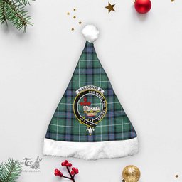 Scottish MacDonald of the Isles Hunting Ancient Clan Tartan Crest Plaid Christmas Hat Scottish Plaid - Tartan Plaid - ScotsTee