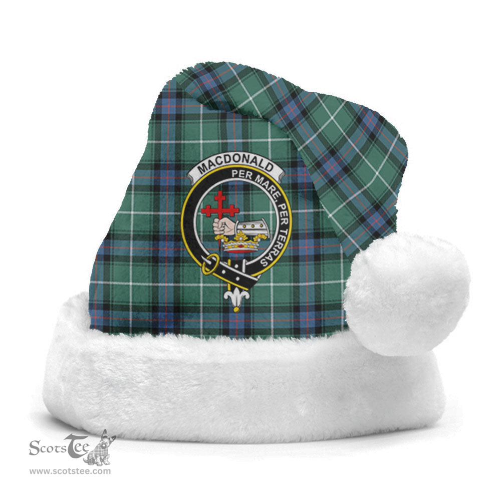 Scottish MacDonald of the Isles Hunting Ancient Clan Tartan Crest Plaid Christmas Hat Scottish Plaid - Tartan Plaid - ScotsTee