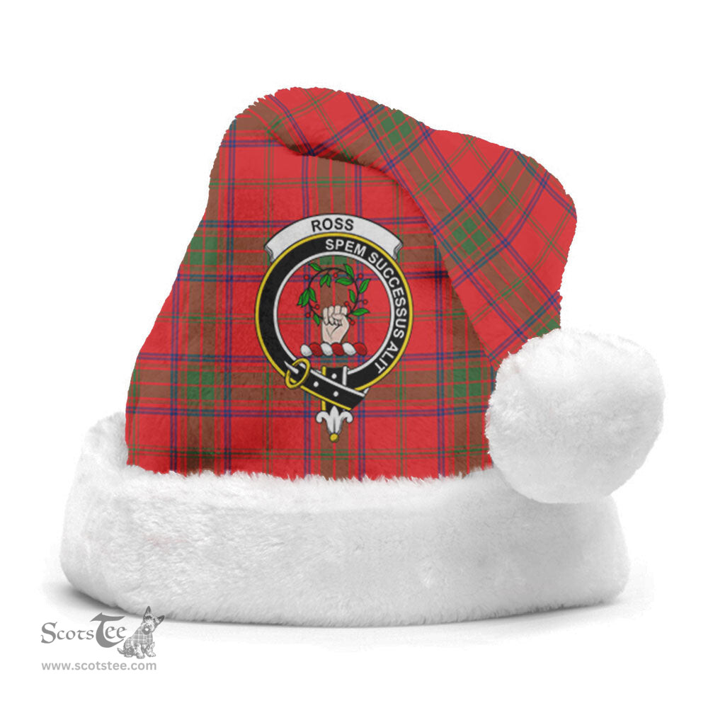 Scottish Ross Modern Clan Tartan Crest Plaid Christmas Hat Scottish Plaid - Tartan Plaid - ScotsTee