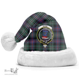 Scottish Rose Hunting Modern Clan Tartan Crest Plaid Christmas Hat Scottish Plaid - Tartan Plaid - ScotsTee