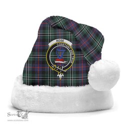 Scottish Rose Hunting Modern Clan Tartan Crest Plaid Christmas Hat Scottish Plaid - Tartan Plaid - ScotsTee