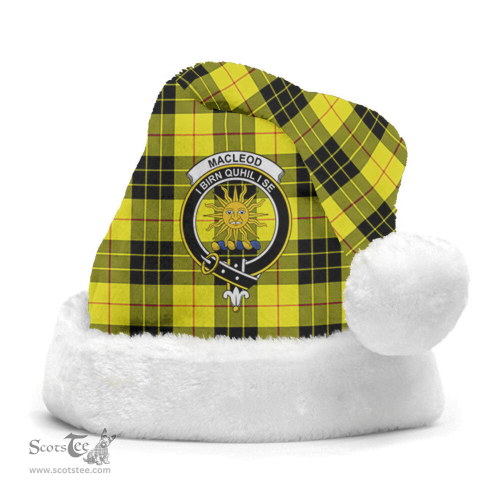 Scottish MacLeod of Lewis Modern Clan Tartan Crest Plaid Christmas Hat Scottish Plaid - Tartan Plaid - ScotsTee