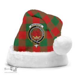 Scottish Moncreiffe (or Moncreiff) Clan Tartan Crest Plaid Christmas Hat Scottish Plaid - Tartan Plaid - ScotsTee