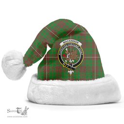 Scottish MacKinnon Hunting Modern Clan Tartan Crest Plaid Christmas Hat Scottish Plaid - Tartan Plaid - ScotsTee