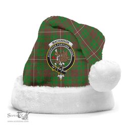 Scottish MacKinnon Hunting Modern Clan Tartan Crest Plaid Christmas Hat Scottish Plaid - Tartan Plaid - ScotsTee
