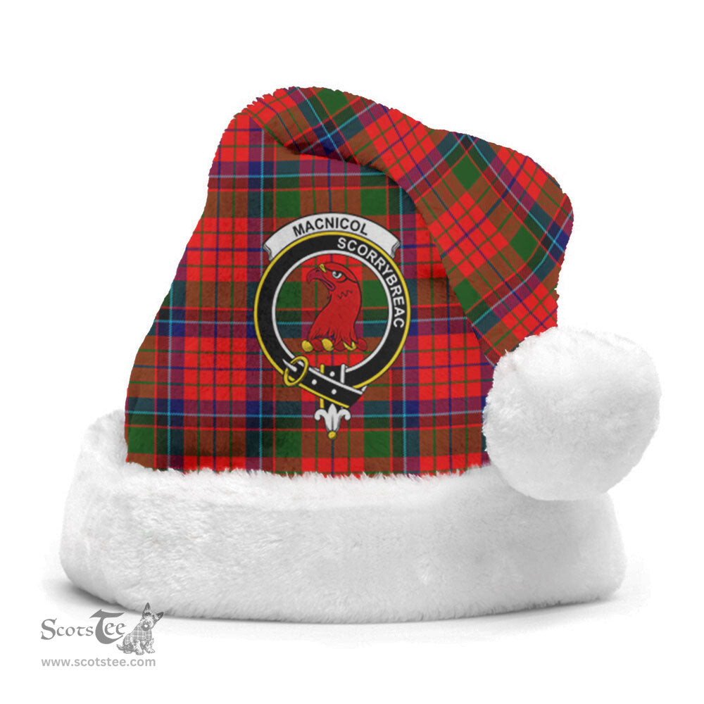 Scottish MacNicol (of Scorrybreac) Clan Tartan Crest Plaid Christmas Hat Scottish Plaid - Tartan Plaid - ScotsTee