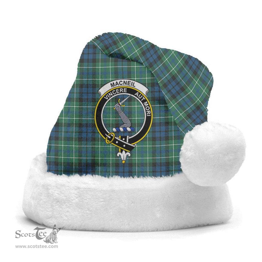 Scottish MacNeill of Colonsay Ancient Clan Tartan Crest Plaid Christmas Hat Scottish Plaid - Tartan Plaid - ScotsTee