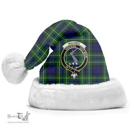 Scottish MacNeil of Colonsay Modern Clan Tartan Crest Plaid Christmas Hat Scottish Plaid - Tartan Plaid - ScotsTee