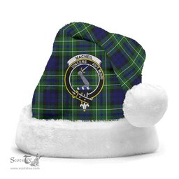 Scottish MacNeil of Colonsay Modern Clan Tartan Crest Plaid Christmas Hat Scottish Plaid - Tartan Plaid - ScotsTee
