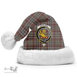 Scottish Nicolson Hunting Weathered Clan Tartan Crest Plaid Christmas Hat Scottish Plaid - Tartan Plaid - ScotsTee