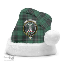 Scottish MacLean Hunting Ancient Clan Tartan Crest Plaid Christmas Hat Scottish Plaid - Tartan Plaid - ScotsTee