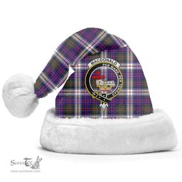 Scottish MacDonald Dress Modern Clan Tartan Crest Plaid Christmas Hat Scottish Plaid - Tartan Plaid - ScotsTee