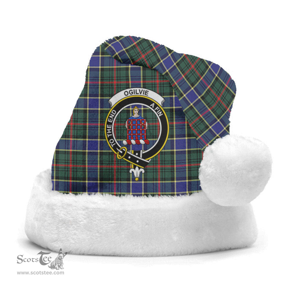 Scottish Ogilvie Hunting Modern Clan Tartan Crest Plaid Christmas Hat Scottish Plaid - Tartan Plaid - ScotsTee