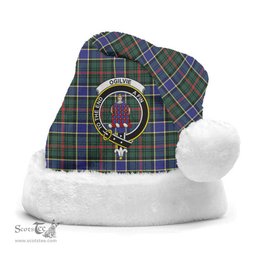 Scottish Ogilvie Hunting Modern Clan Tartan Crest Plaid Christmas Hat Scottish Plaid - Tartan Plaid - ScotsTee