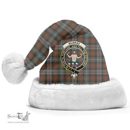 Scottish Murray of Atholl Weathered Clan Tartan Crest Plaid Christmas Hat Scottish Plaid - Tartan Plaid - ScotsTee