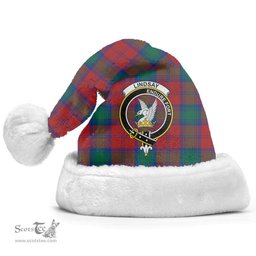 Scottish Lindsay Modern Clan Tartan Crest Plaid Christmas Hat Scottish Plaid - Tartan Plaid - ScotsTee