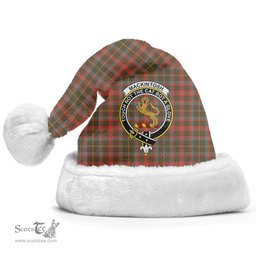 Scottish MacKintosh Hunting Weathered Clan Tartan Crest Plaid Christmas Hat Scottish Plaid - Tartan Plaid - ScotsTee
