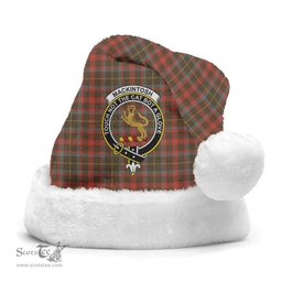 Scottish MacKintosh Hunting Weathered Clan Tartan Crest Plaid Christmas Hat Scottish Plaid - Tartan Plaid - ScotsTee