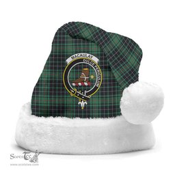 Scottish MacAulay Hunting Ancient Clan Tartan Crest Plaid Christmas Hat Scottish Plaid - Tartan Plaid - ScotsTee