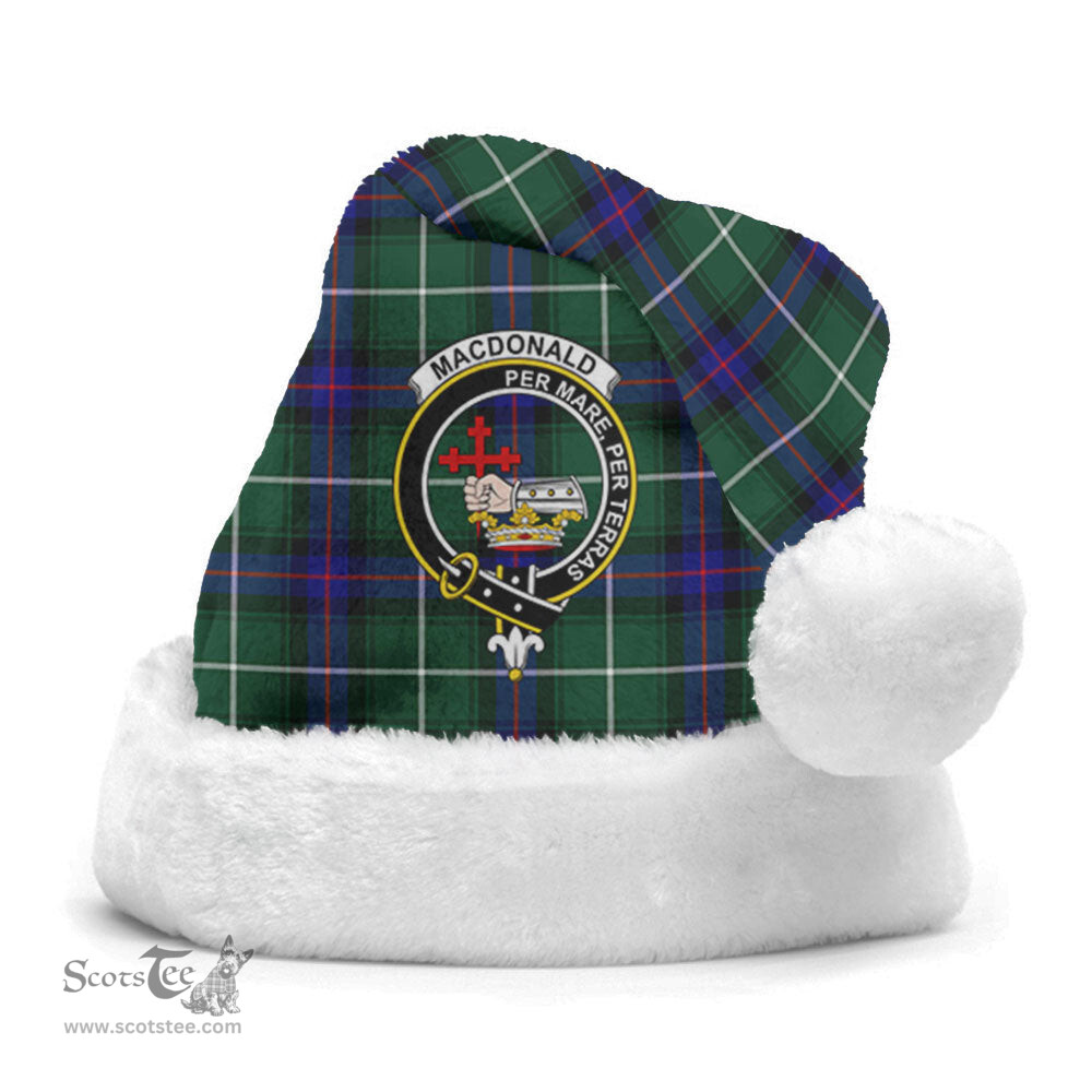 Scottish MacDonald of the Isles Hunting Modern Clan Tartan Crest Plaid Christmas Hat Scottish Plaid - Tartan Plaid - ScotsTee