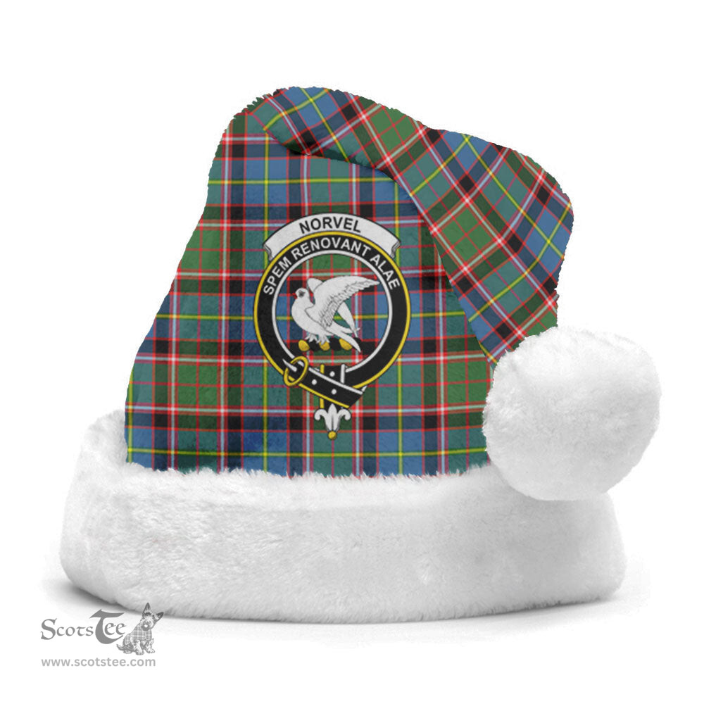 Scottish Norvel (or Norvill) Clan Tartan Crest Plaid Christmas Hat Scottish Plaid - Tartan Plaid - ScotsTee